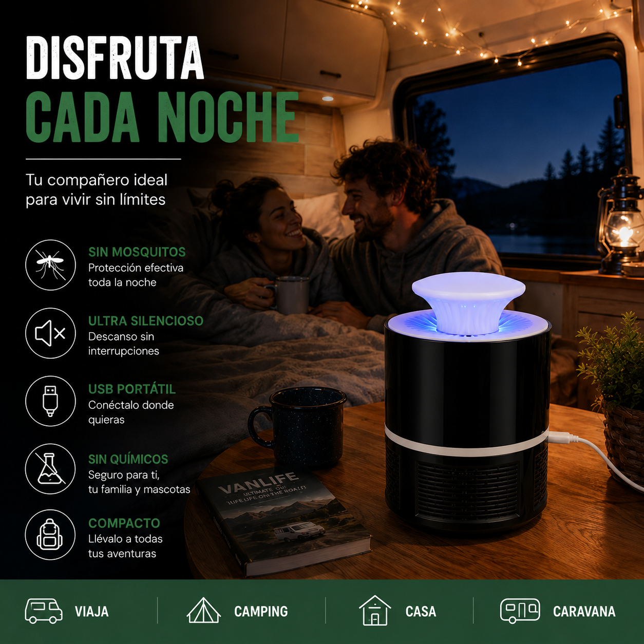 Lámpara antimosquitos AventuraViva™
