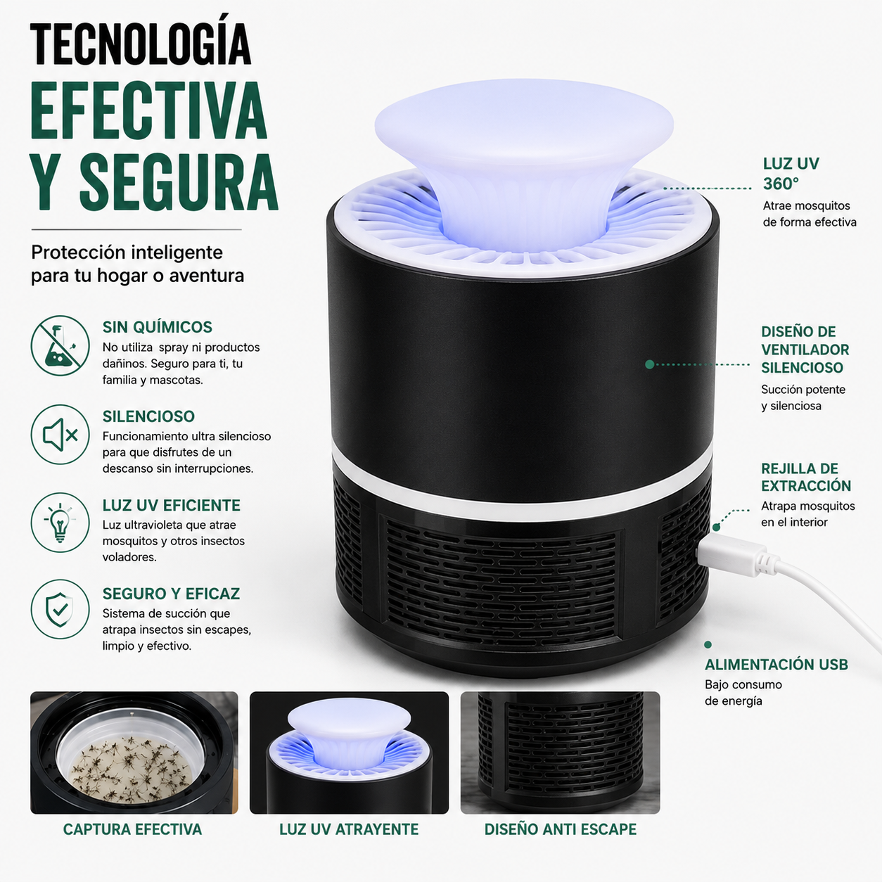 Lámpara antimosquitos AventuraViva™