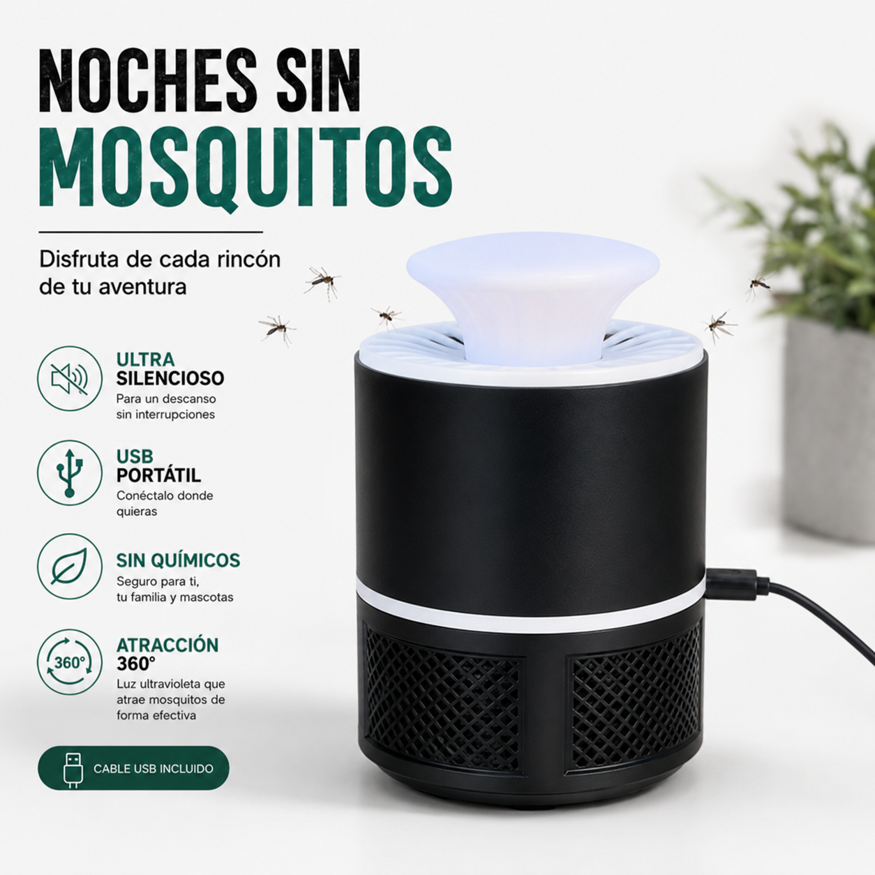 Lámpara antimosquitos AventuraViva™